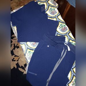 Figs Dark Navy Blue Scrub Set